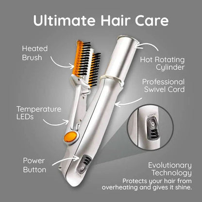 2-in-1 Rotating Styling Brush