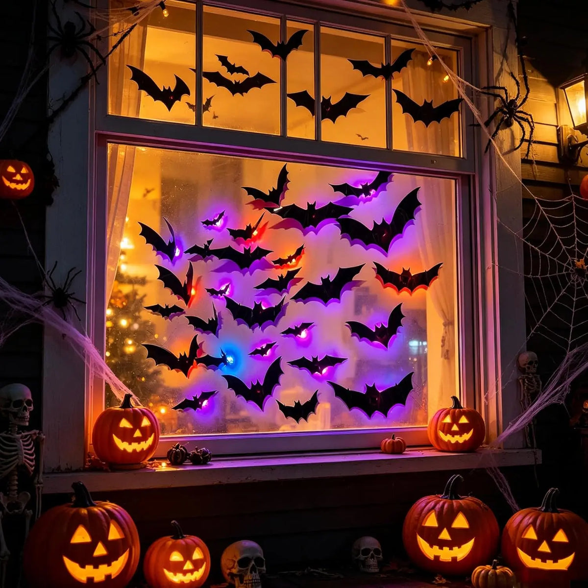 LED Halloween Bat Wall Lights
