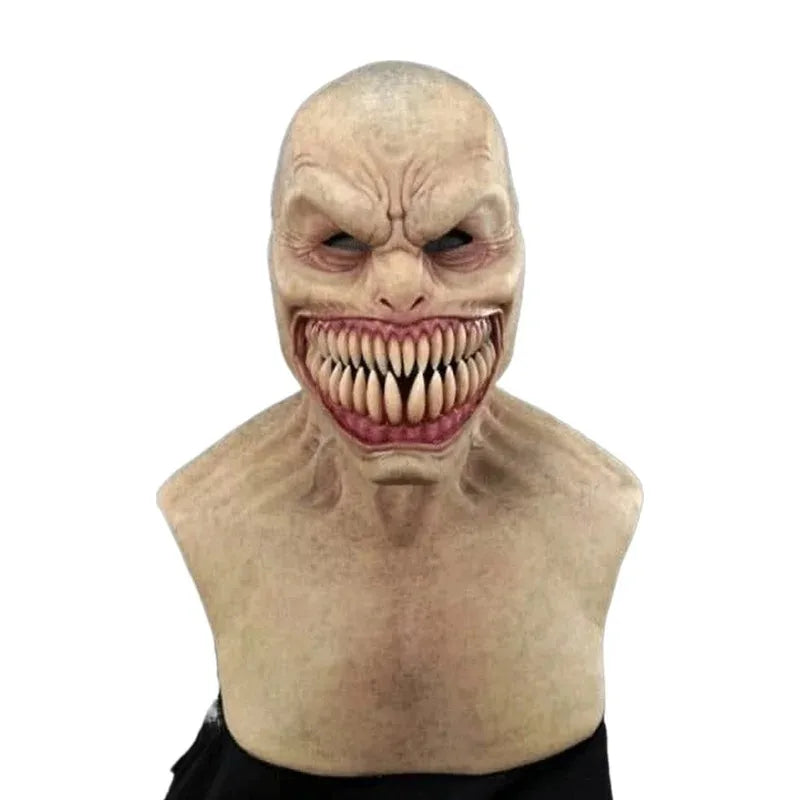 Latex Monster Teeth Mask - Long or Short Jaw