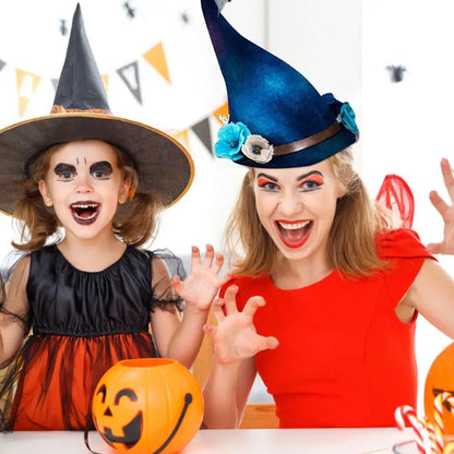 Wide Brim Felt Witch Hat - 5 Designs