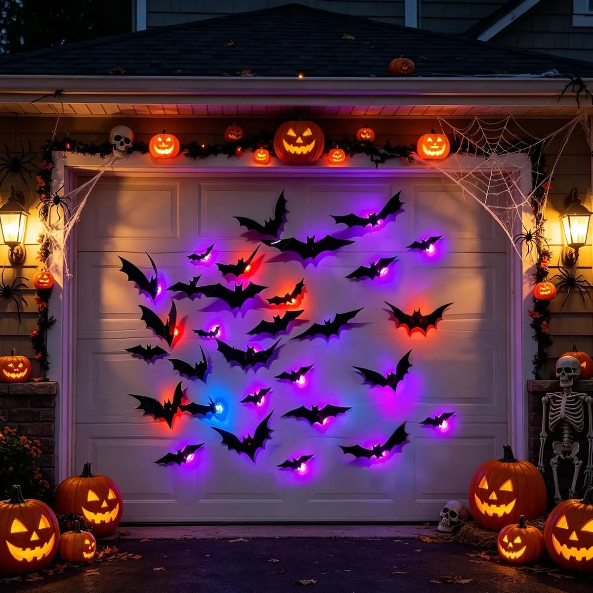 LED Halloween Bat Wall Lights