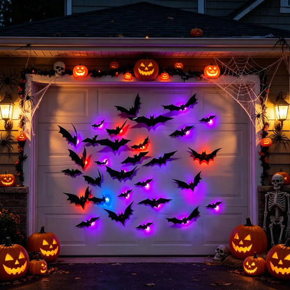 LED Halloween Bat Wall Lights
