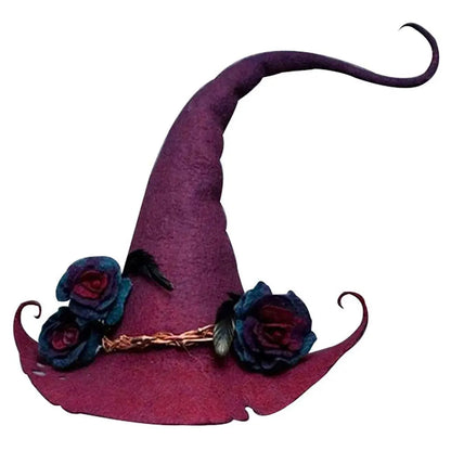 Wide Brim Felt Witch Hat - 5 Designs