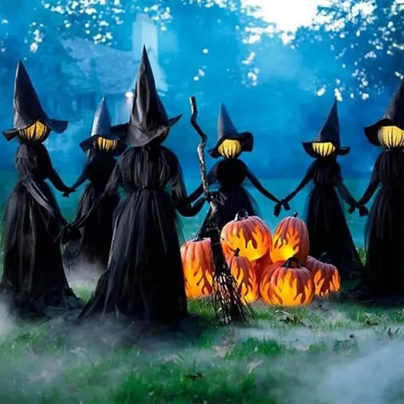 Sound Activated Light Up Witch or Ghost Decor