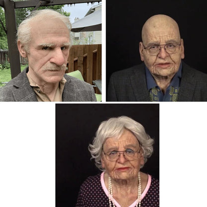 Creepy Old Man Latex Mask