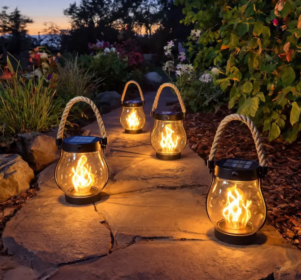 Flickering Solar Garden Light
