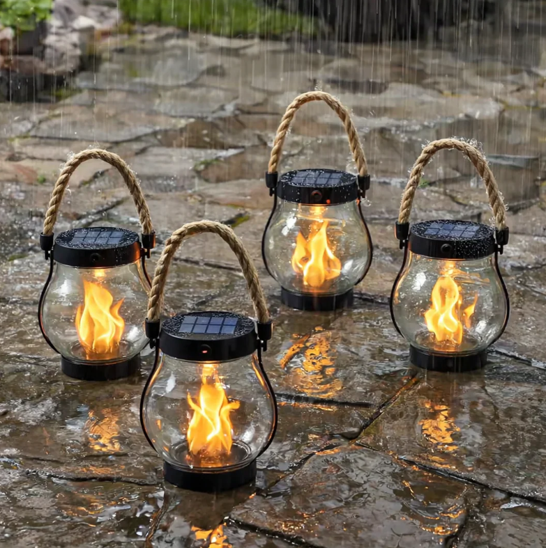 Flickering Solar Garden Light