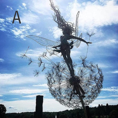 Dancing Steel Fairy Statue