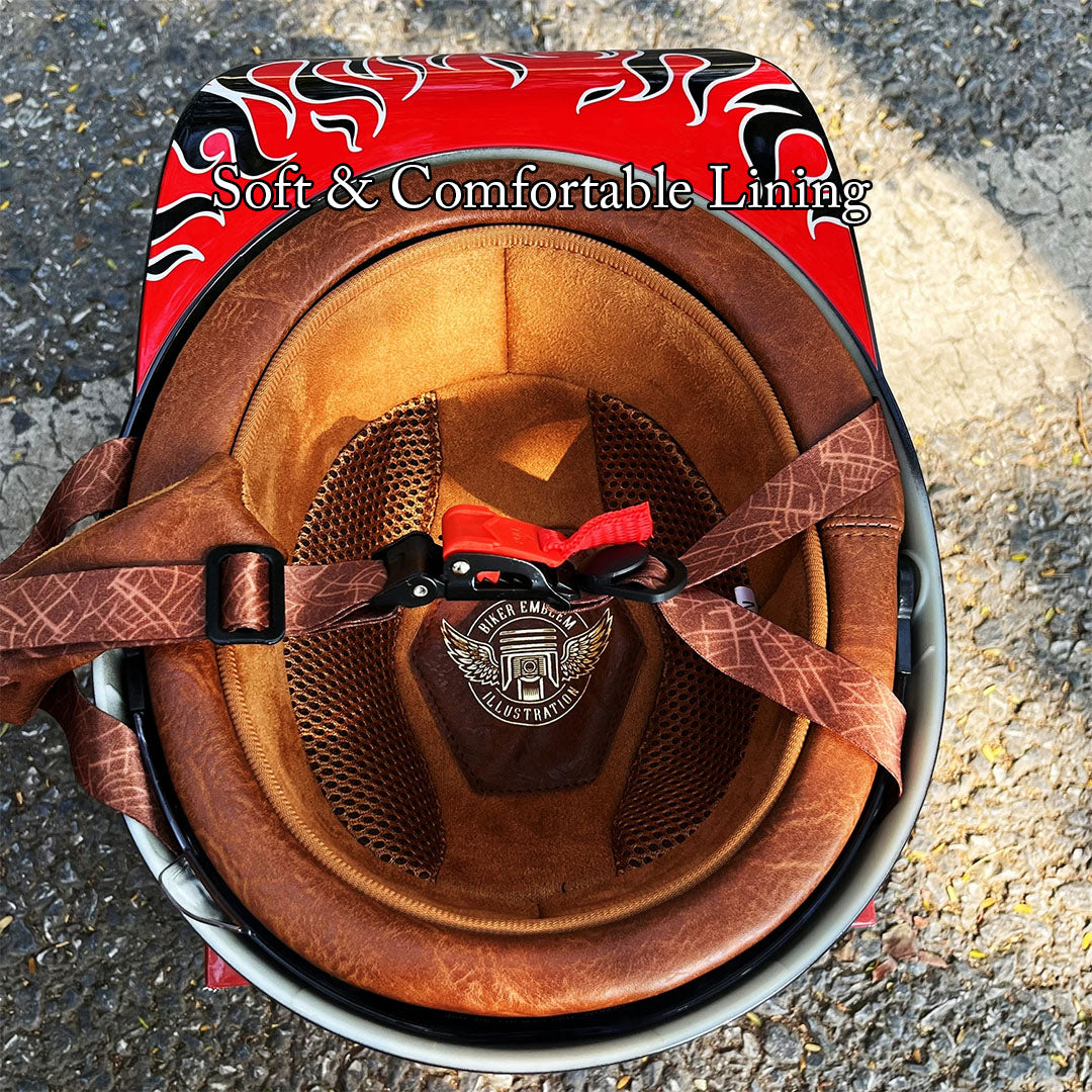 Moto Baseball Half Helmet