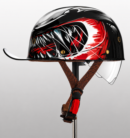 Moto Baseball Half Helmet