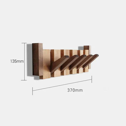 Folding Wooden Wall Coat Rack