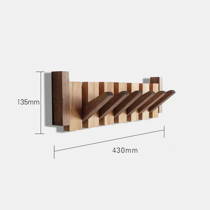 Piano Wooden Wall Coat Rack