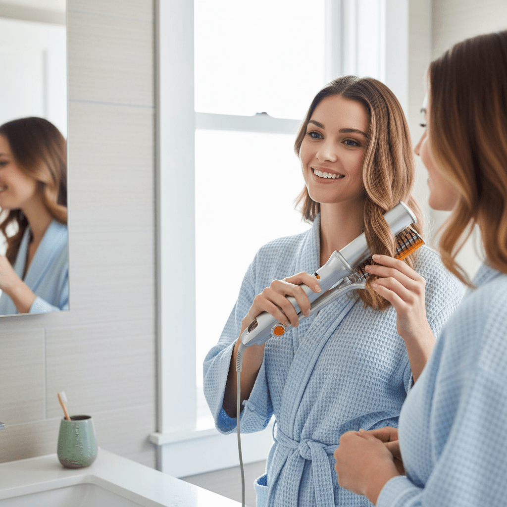 2-in-1 Rotating Styling Brush