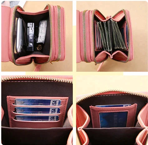 Anti-Theft Leather Touchscreen Bag