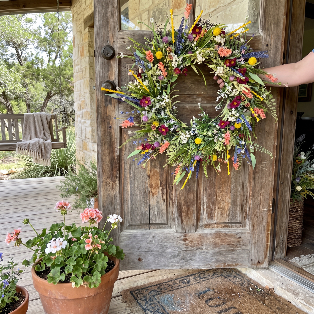 Texas Wildflower Wreath