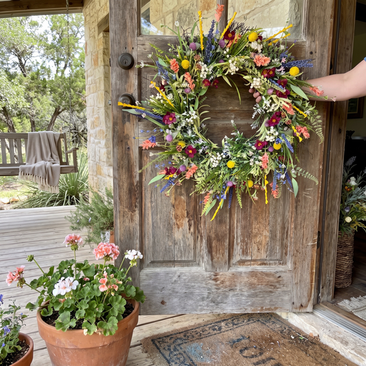 Texas Wildflower Wreath