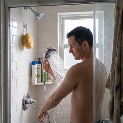 High-Pressure Filtered Shower Head with Turbo Boost and 3 Spray Modes