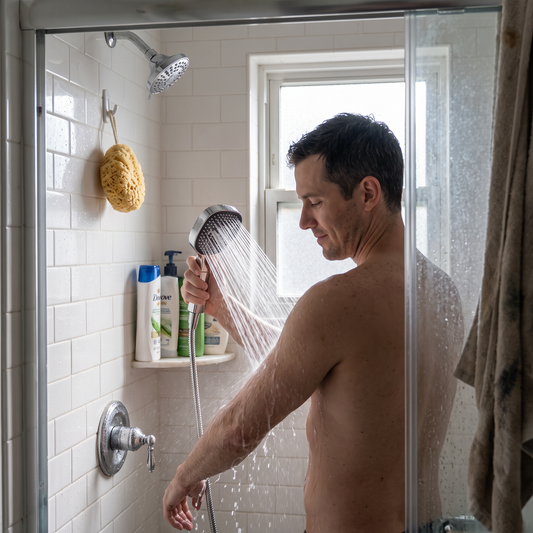 High-Pressure Filtered Shower Head with Turbo Boost and 3 Spray Modes