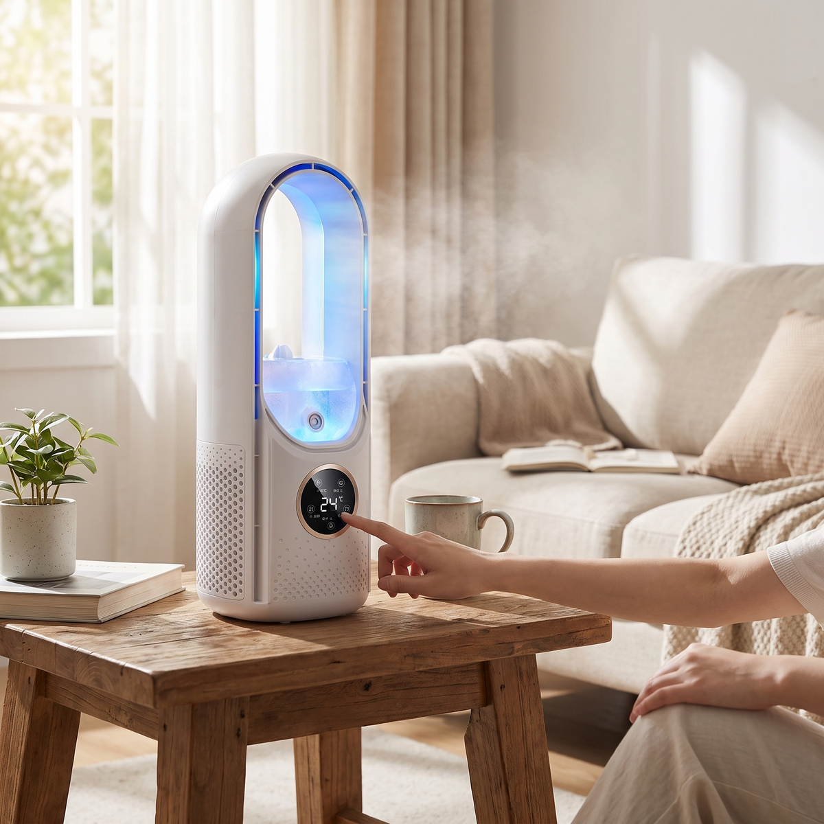 2025 Blade-Free Silent Portable Air Conditioner for Home and Office