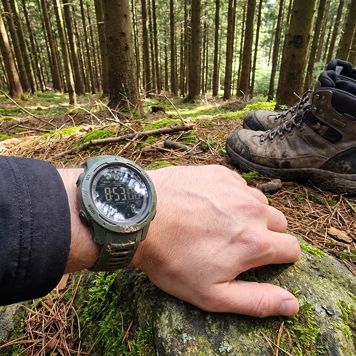 Waterproof Military Pedometer Digital Watch