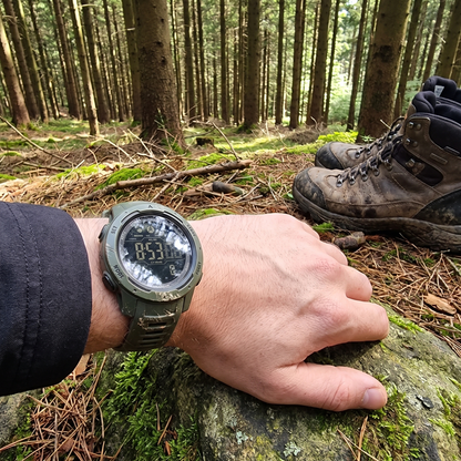 Waterproof Military Pedometer Digital Watch
