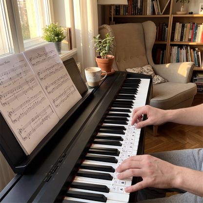 Removable Piano Keyboard Note Labels