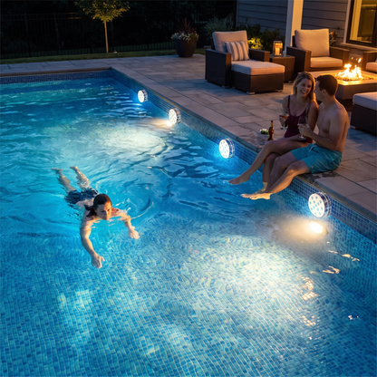 Suction LED light in use