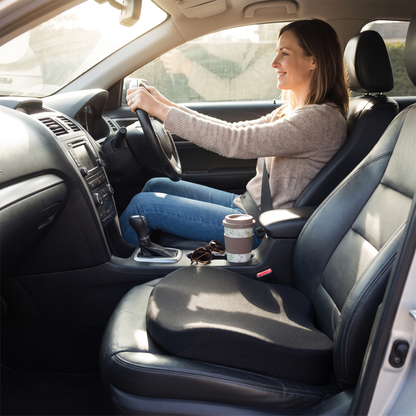 Adult car booster cushion in car