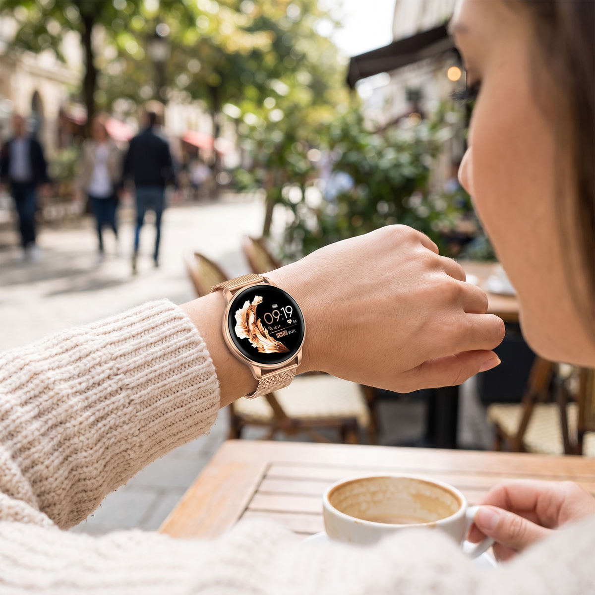 Smartwatch worn on the wrist