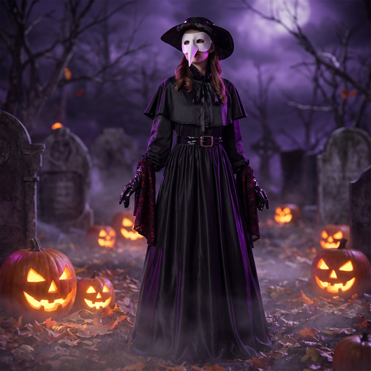 Women Plague Doctor Costume Set