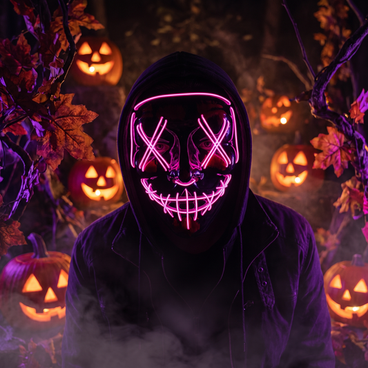 Wireless LED Halloween Party Mask