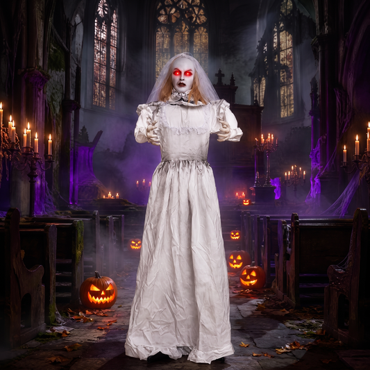 5.7 FT Animated Halloween Ghost Bride Decoration