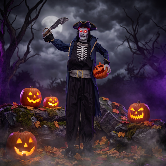 6 FT Animated Halloween Vampire Pirate Decoration