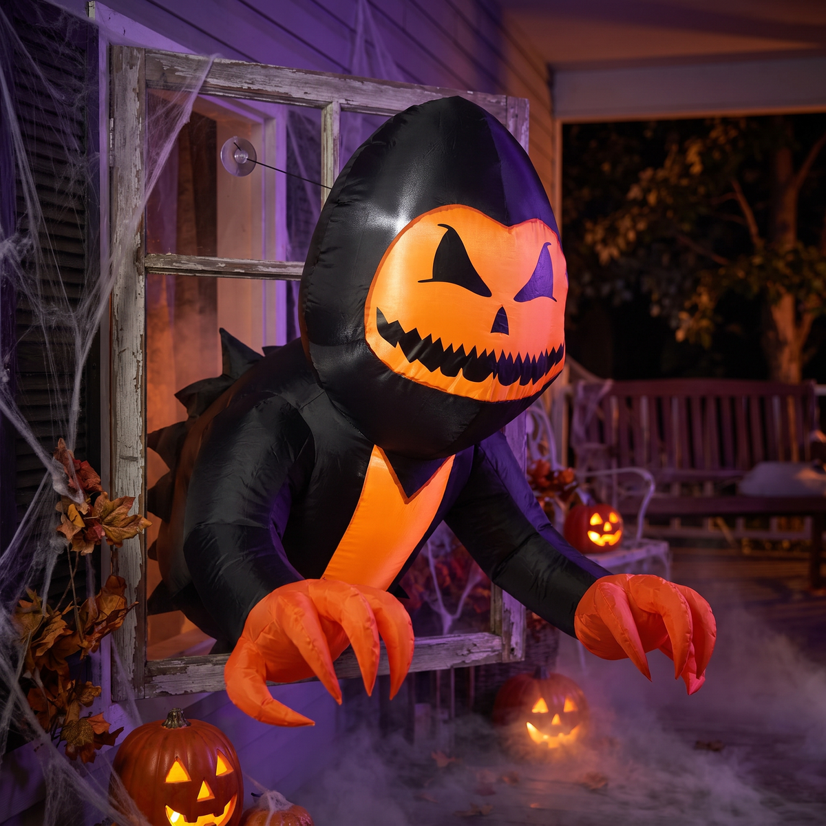3.3 FT Halloween Inflatable Pumpkin Head Ghost