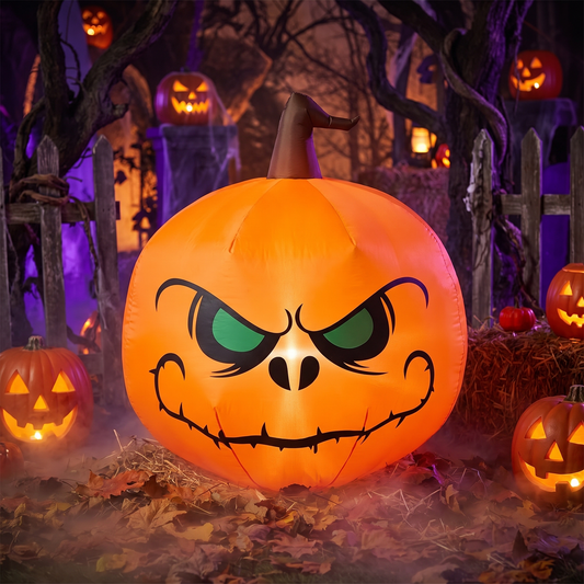 4 FT Halloween Inflatable Pumpkin with LED Lights