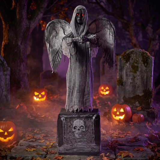 5.5 FT Halloween Animated Praying Angel Statue