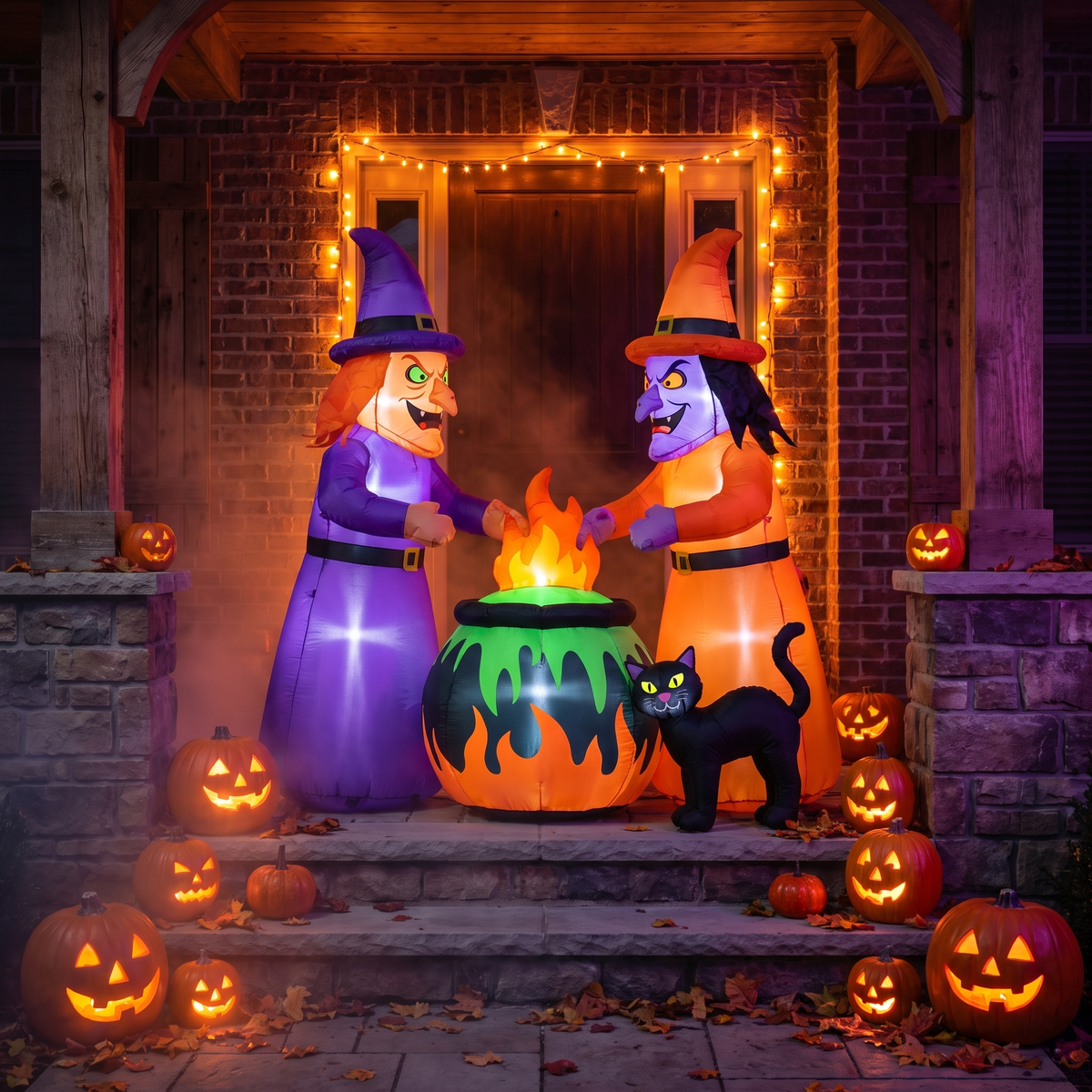 6 FT Inflatable Halloween Two Scary Witches