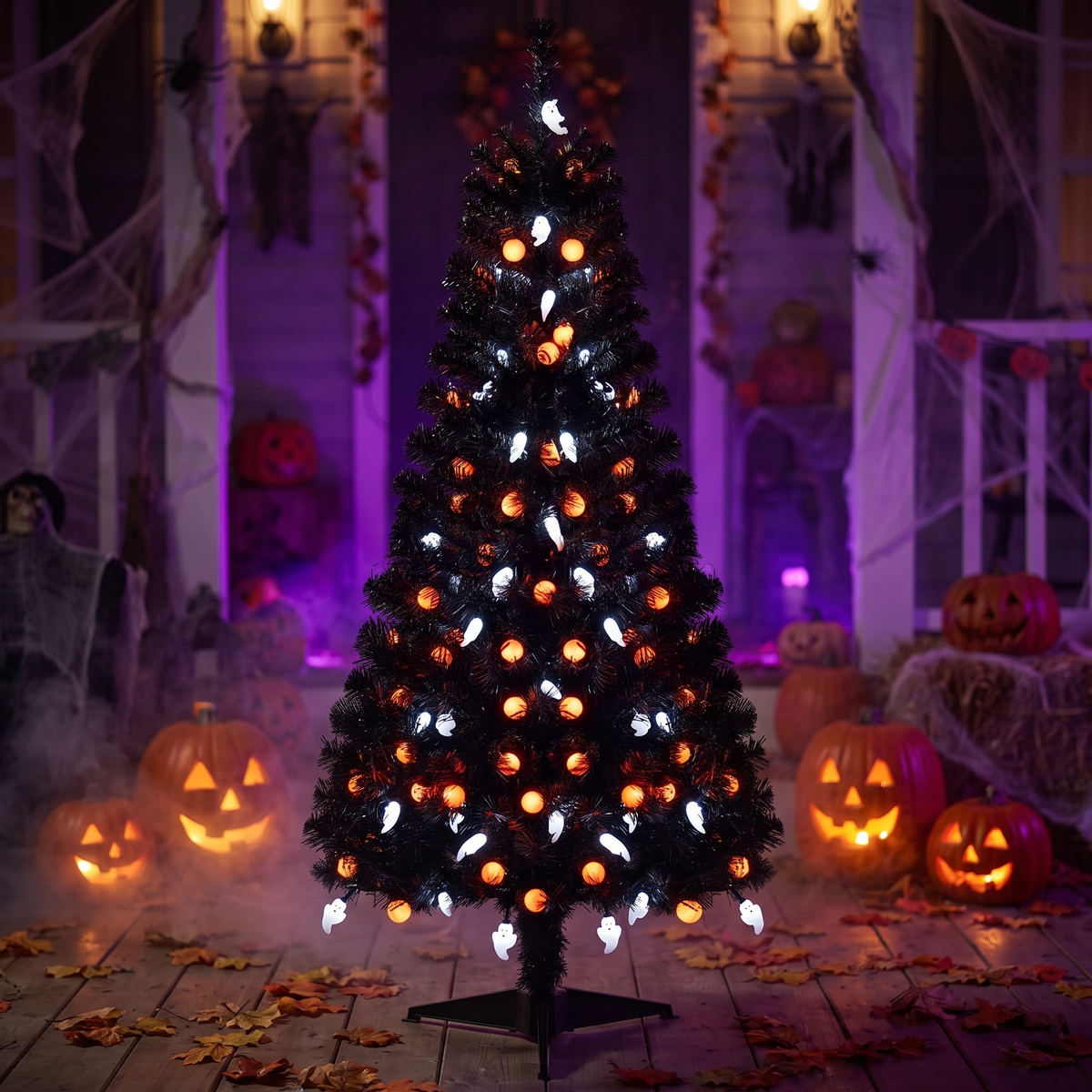 4.5 FT Pre-Lit Halloween Tree with Music Sync