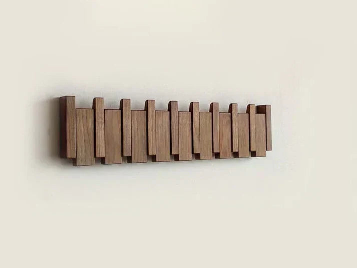 Folding Wooden Wall Coat Rack