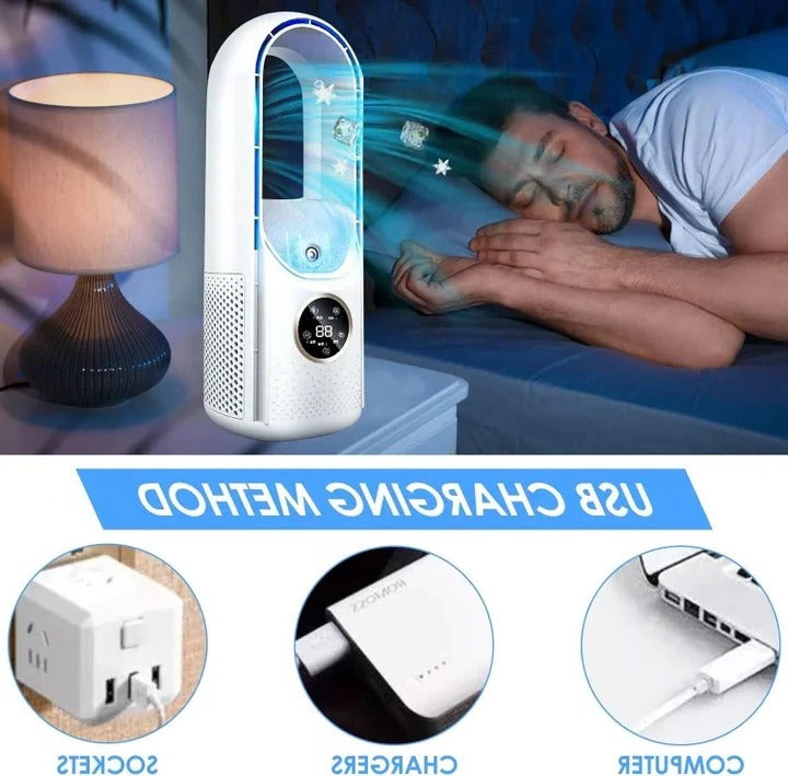 Blade-Free silent protable air cooler
