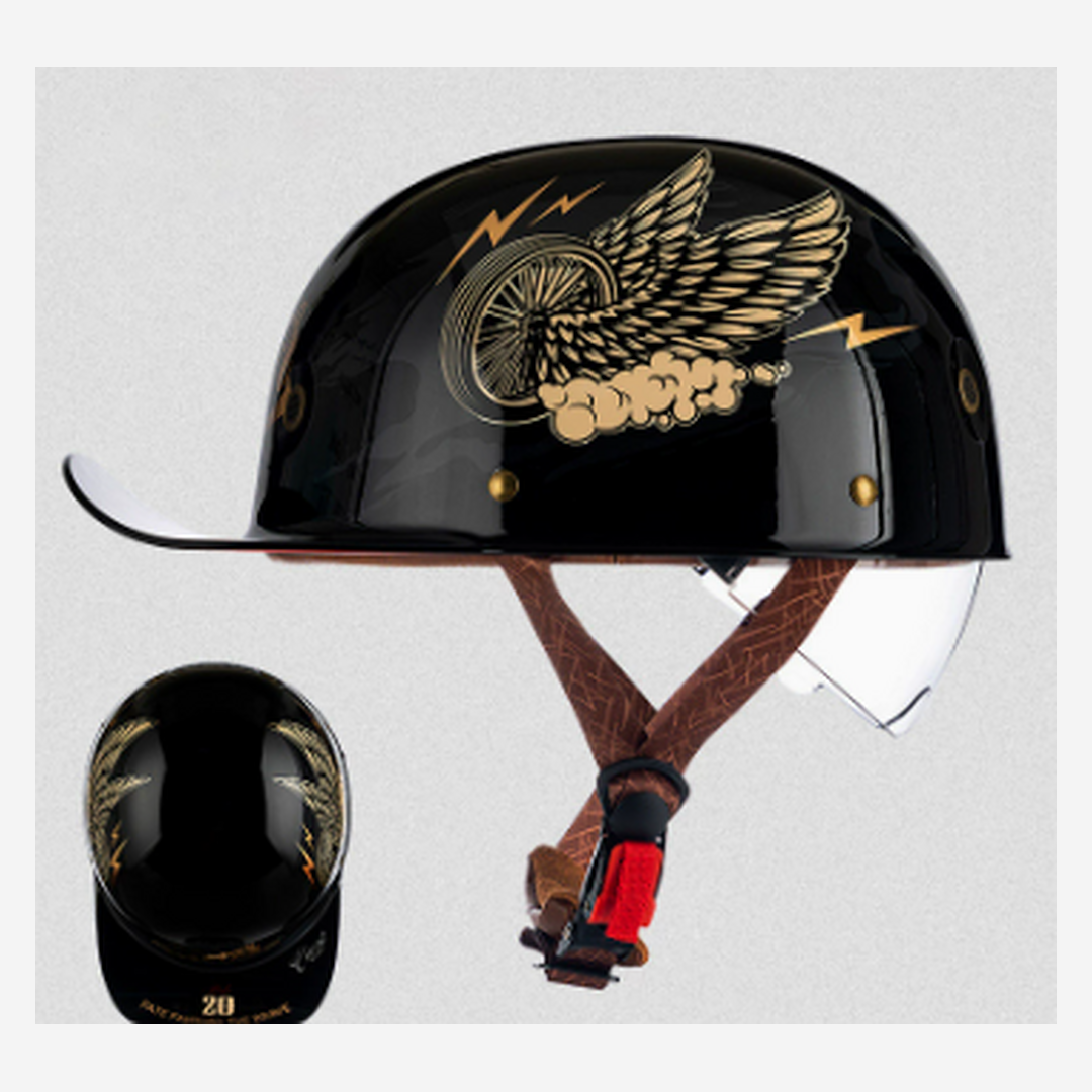 Moto Baseball Half Helmet