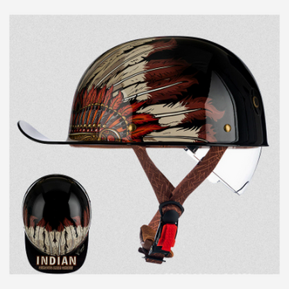 Moto Baseball Half Helmet