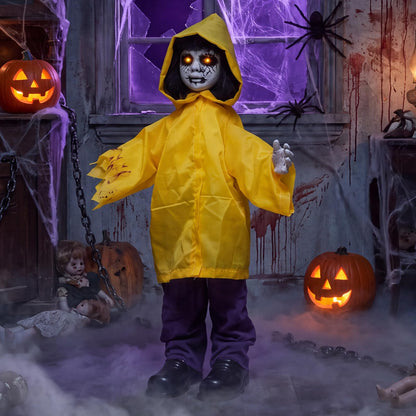 30 In Animated Zombie Boy with Light Up Eyes