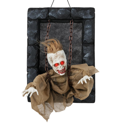 18 In Animated Hanging Zombie Prisoner Prop