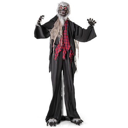 8.2 Ft Animatronic Werewolf with Light Up Eyes