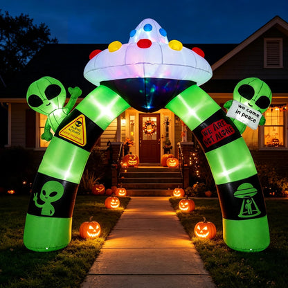 9.8 Ft Inflatable Alien Archway With Lights