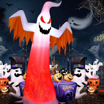 Inflatable Light Up Halloween Ghost Yard Decor
