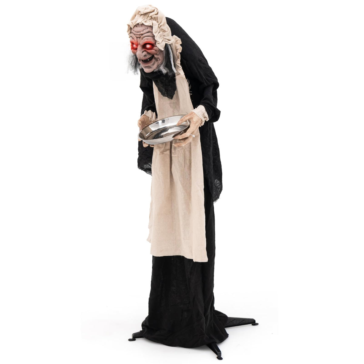 5.2 Ft Animated Old Lady Greeter with Candy Dish