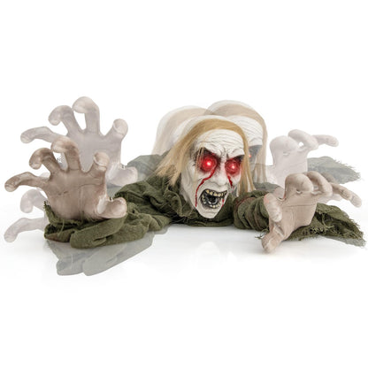 Sound Activated Zombie Groundbreaker Yard Prop