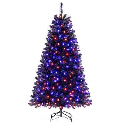 6, 7 or 8 Ft Pre-Lit Black Halloween Tree